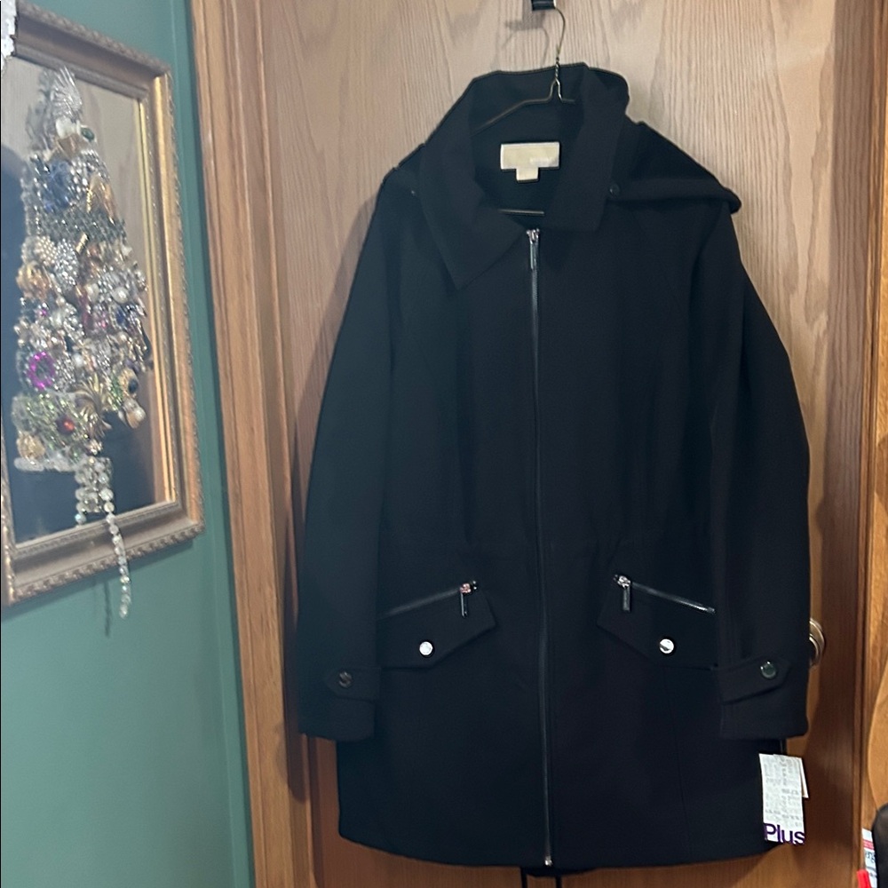 Michael Kors Black Hooded Jacket